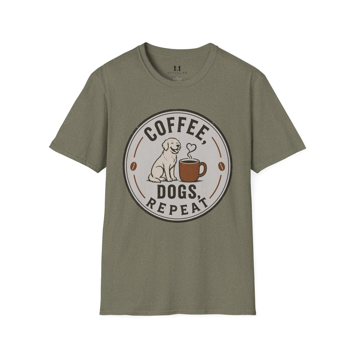 Coffee Dogs Repeat T-Shirt