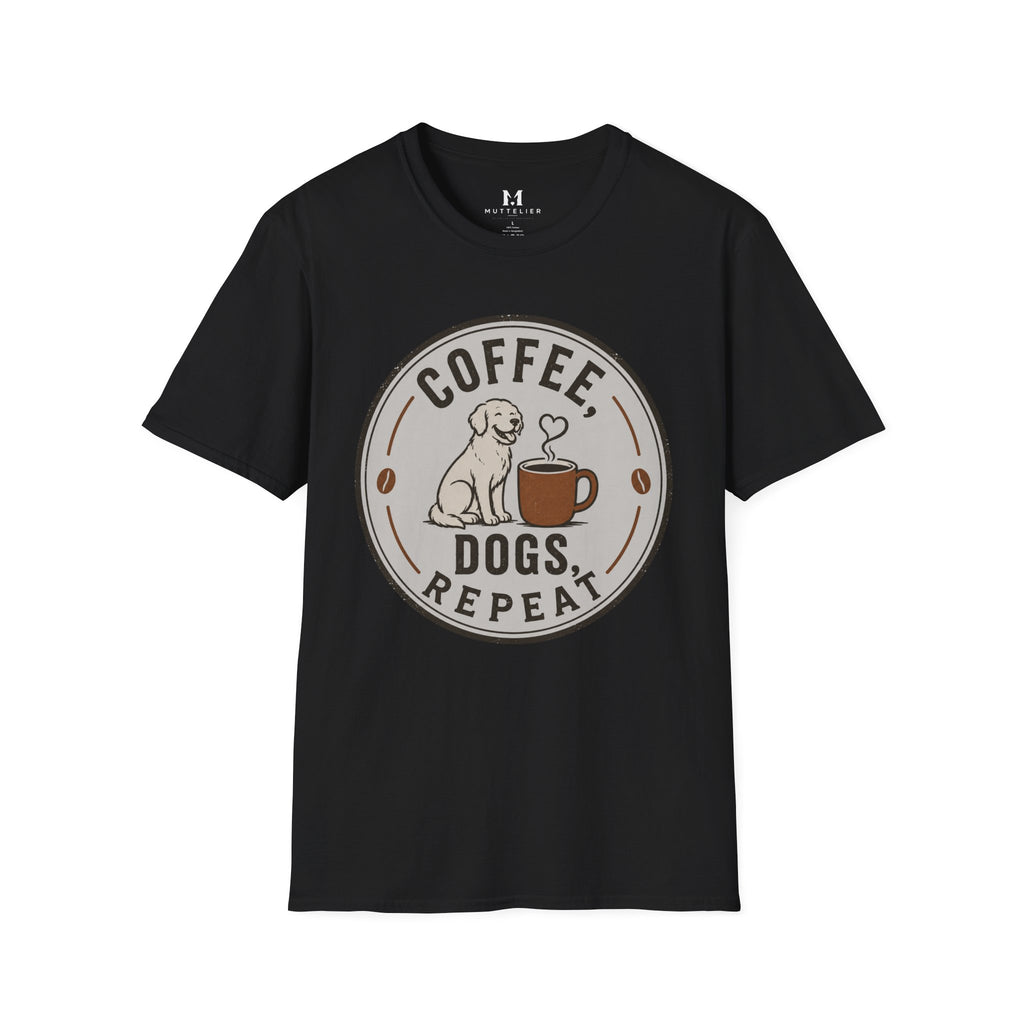 Coffee Dogs Repeat T-Shirt