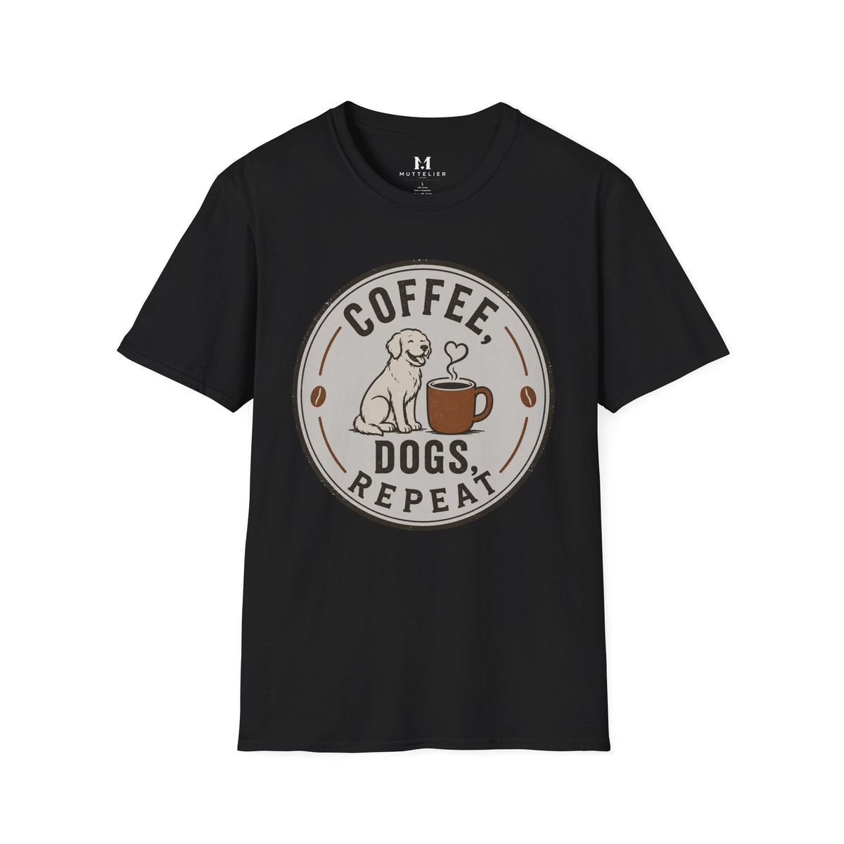 Coffee Dogs Repeat T-Shirt