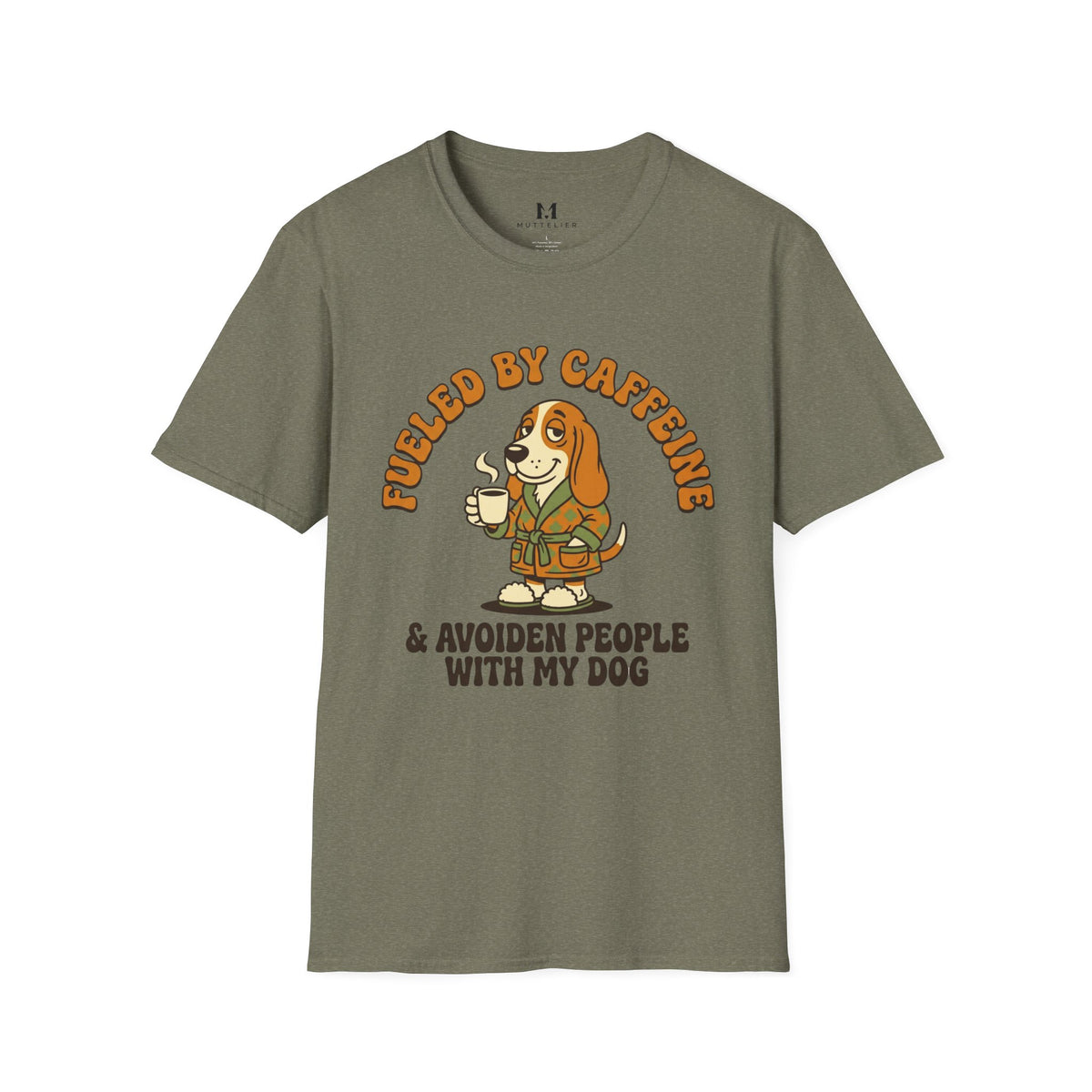 Caffeine and Avoiden Pleople with my Dog T-Shirt