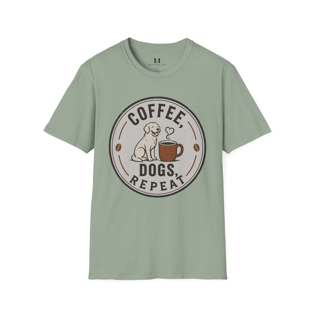 Coffee Dogs Repeat T-Shirt