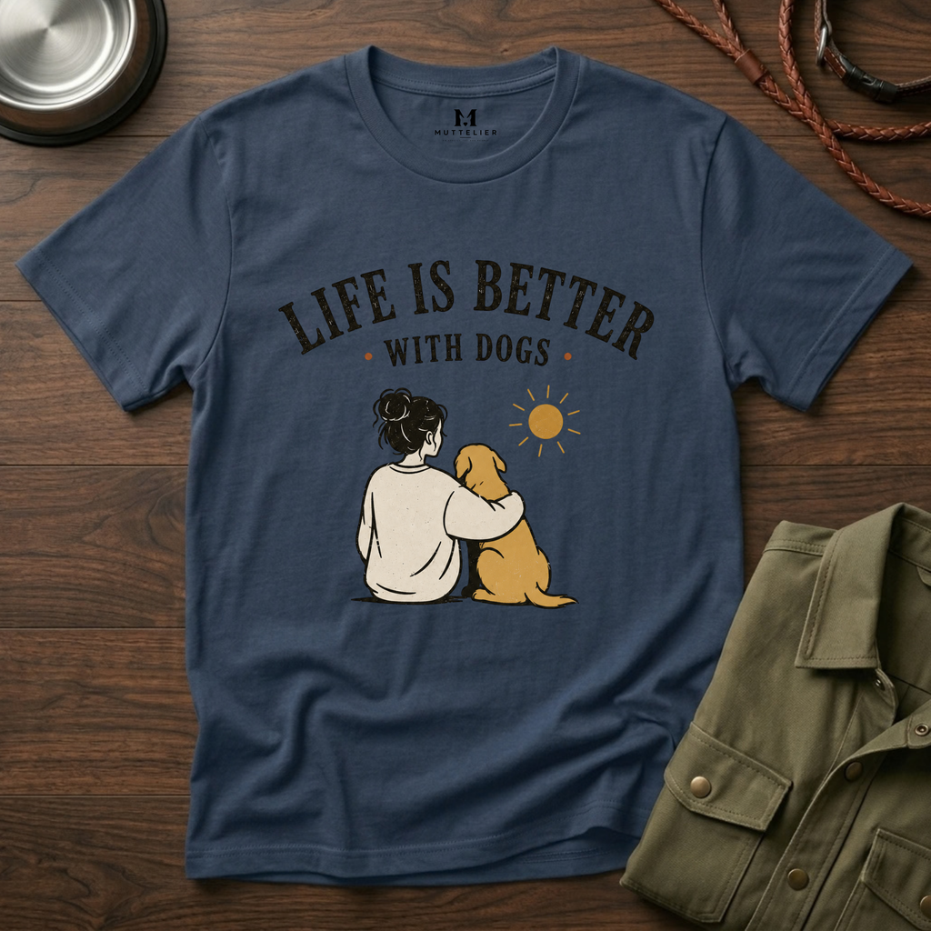 Life Is Better With Dogs T-Shirt