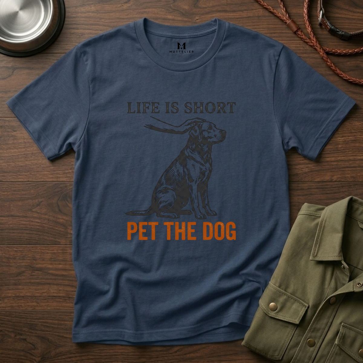 Life is Short Pet the Dog T-Shirt