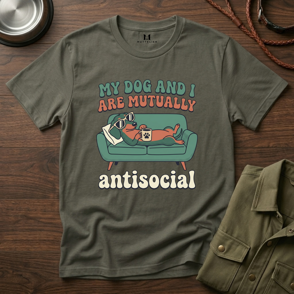 My Dog and I are Mutually Antisocial T-Shirt