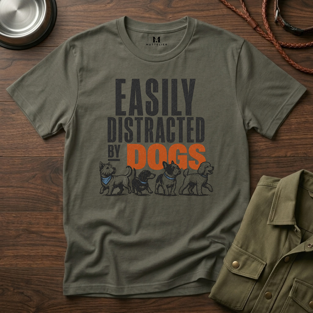 Easily Distracted By Dogs T-Shirt