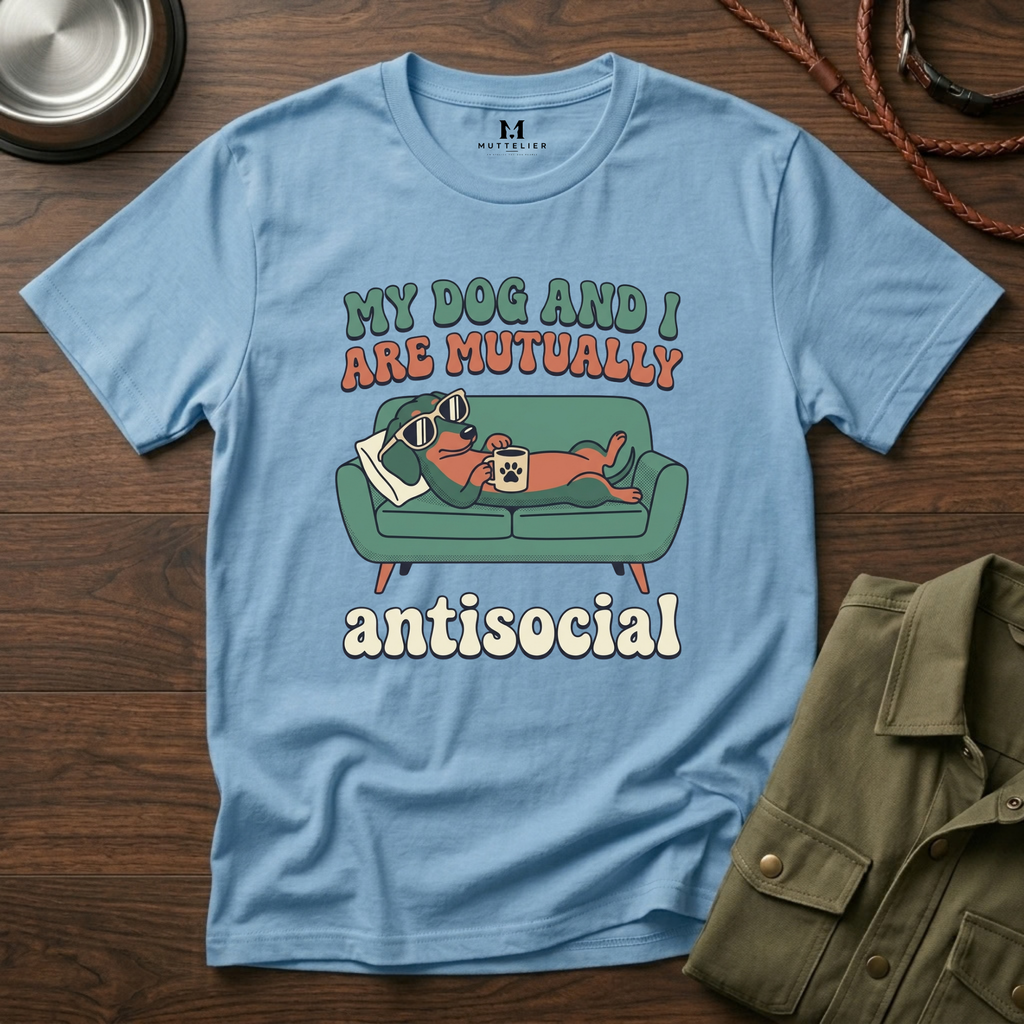 My Dog and I are Mutually Antisocial T-Shirt
