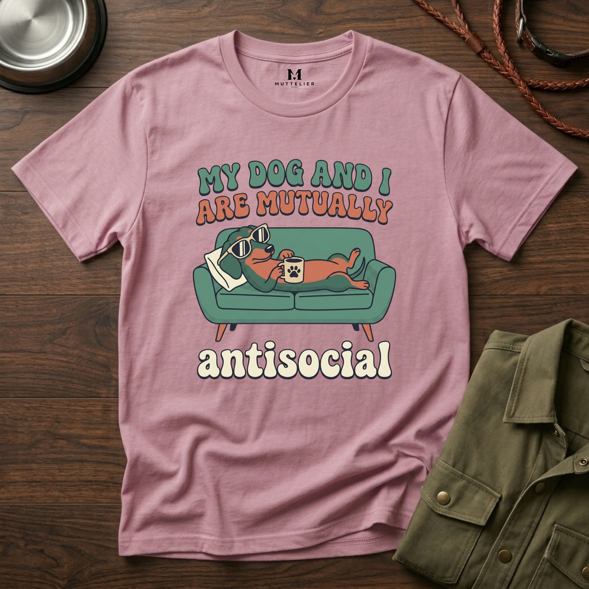 My Dog and I are Mutually Antisocial T-Shirt