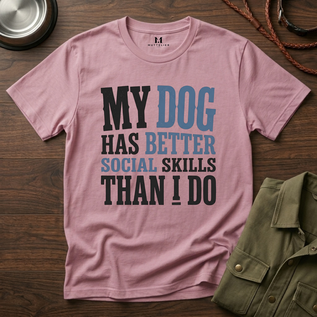 My Dog has Better Social Skills than I Do T-Shirt