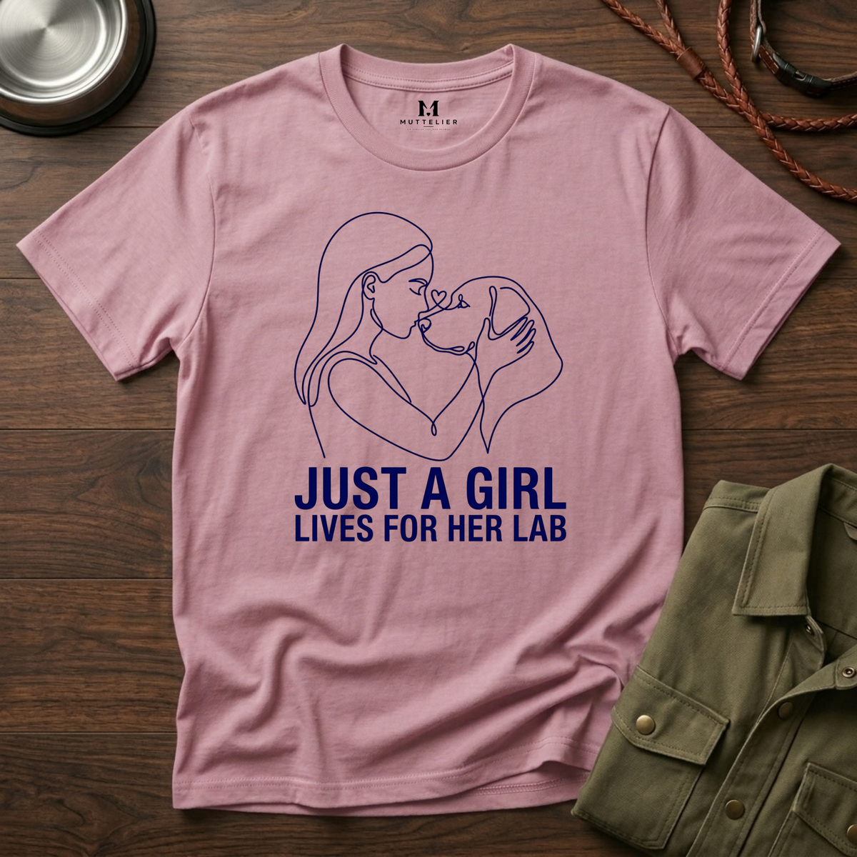 Just a Girl Lives for her Lab T-Shirt