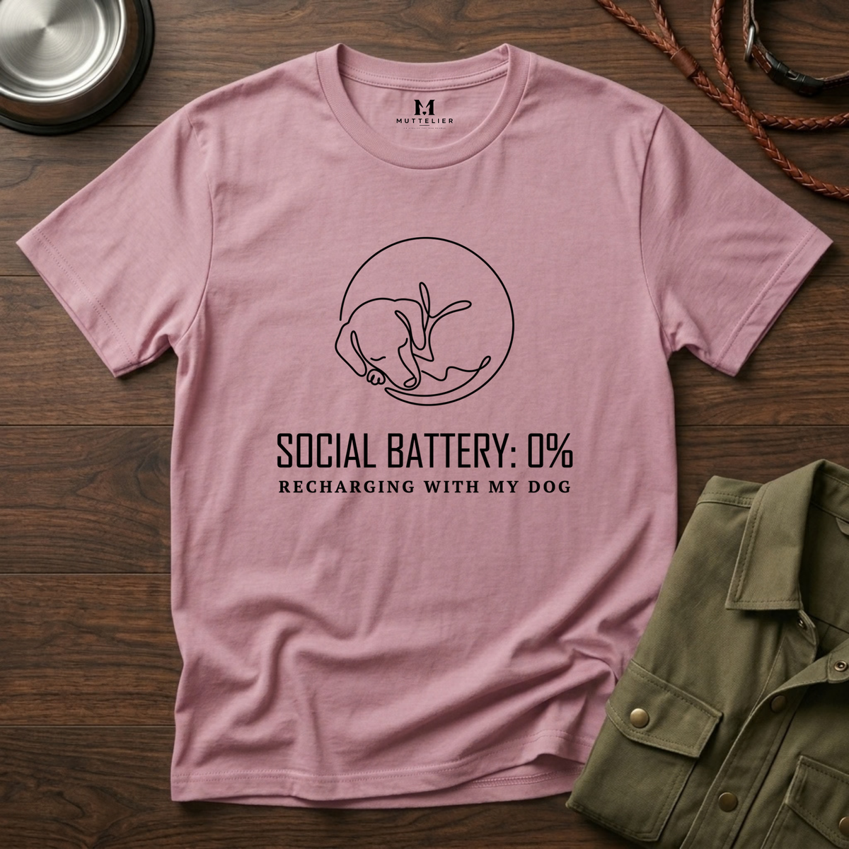 Social Battery 0% T-Shirt