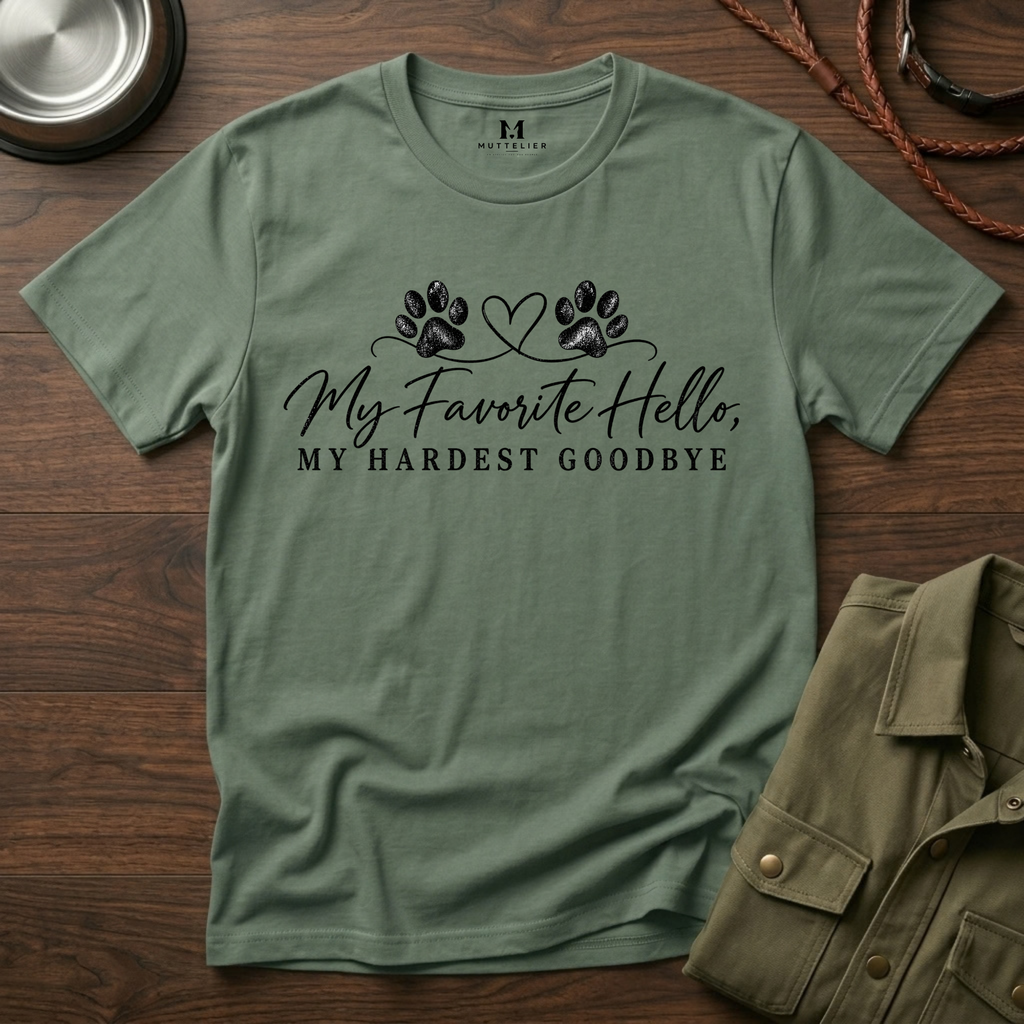 My Favorite Hello, My Hardest Goodbye T-Shirt