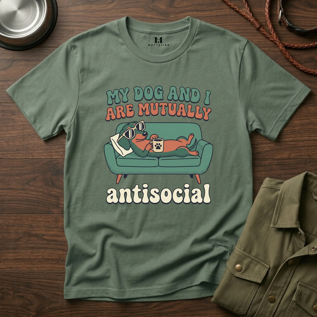 My Dog and I are Mutually Antisocial T-Shirt
