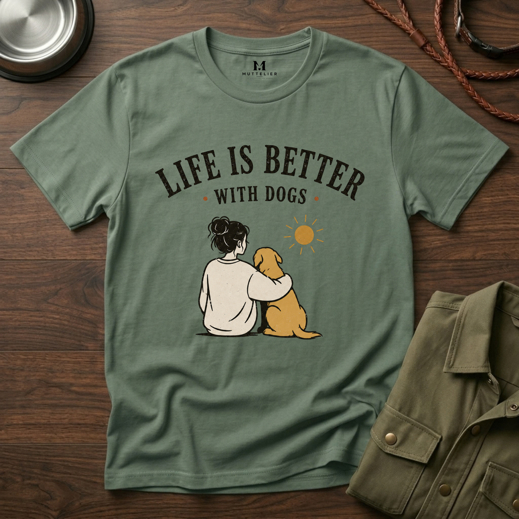 Life Is Better With Dogs T-Shirt