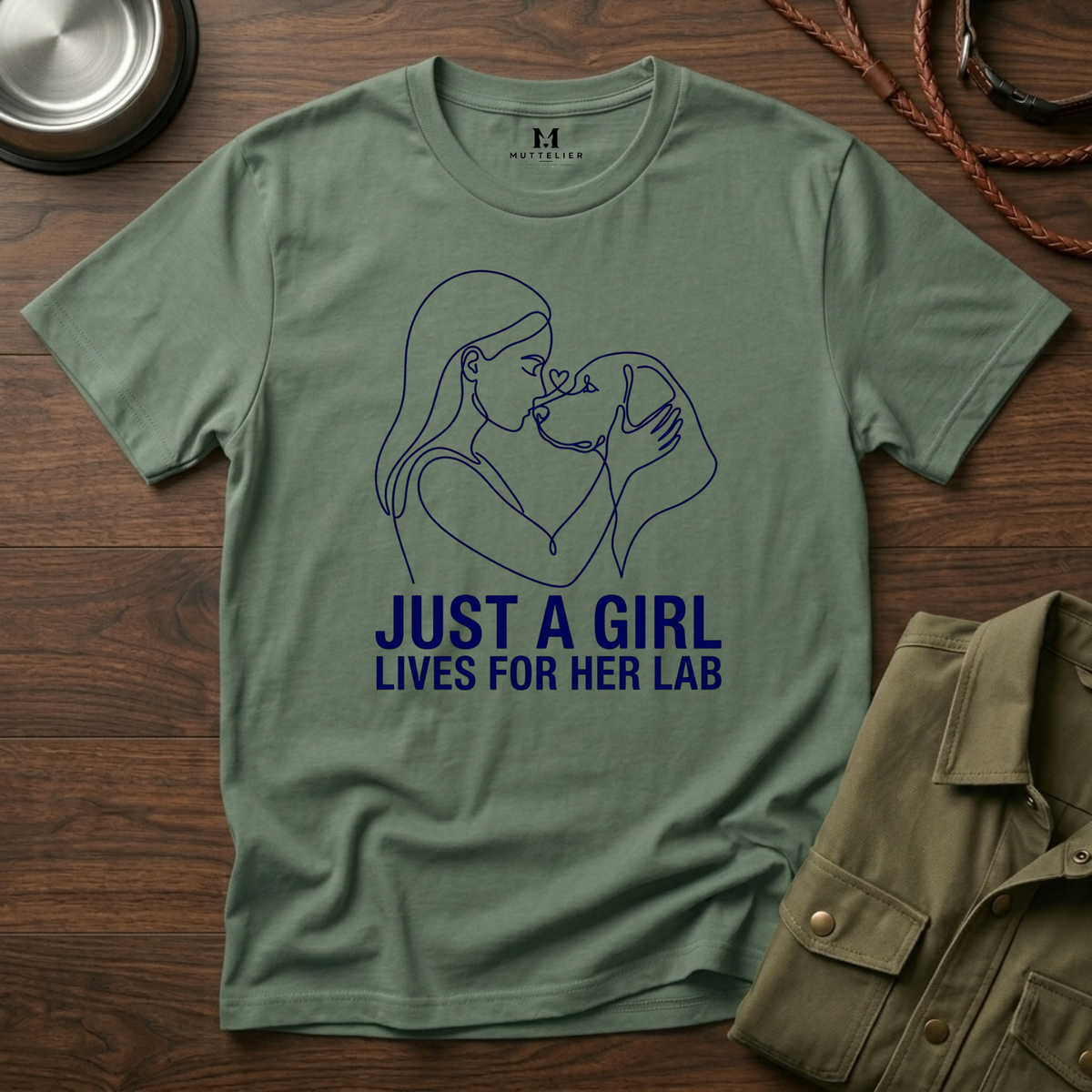 Just a Girl Lives for her Lab T-Shirt