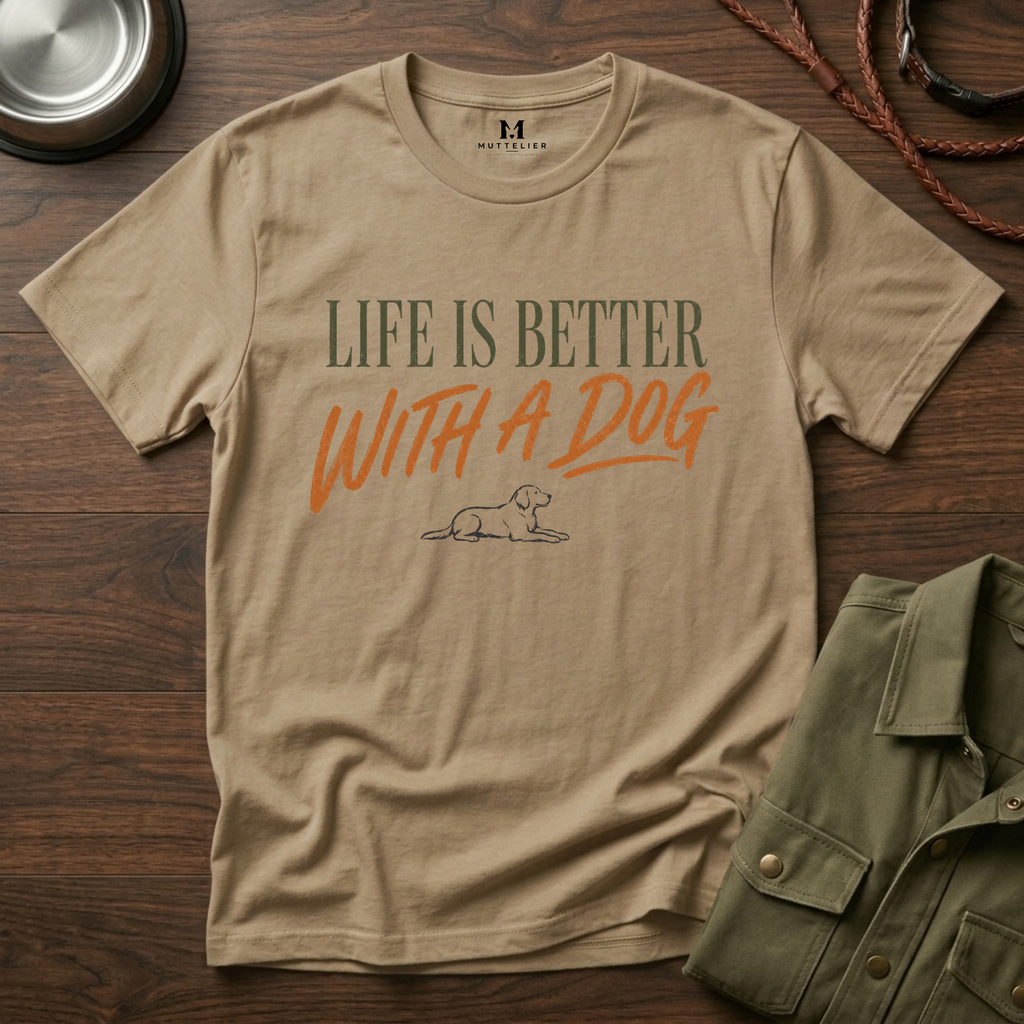 Liffe is Better With a Dog T-Shirt