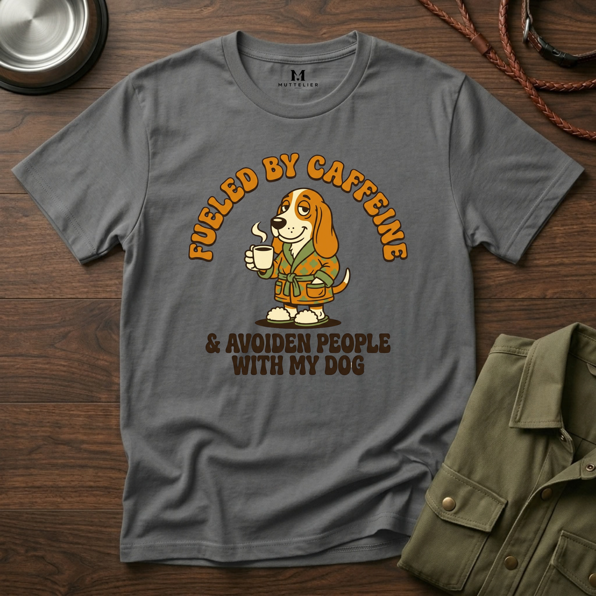 Caffeine and Avoiden People with my Dog T-Shirt
