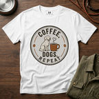 Coffee Dogs Repeat T-Shirt