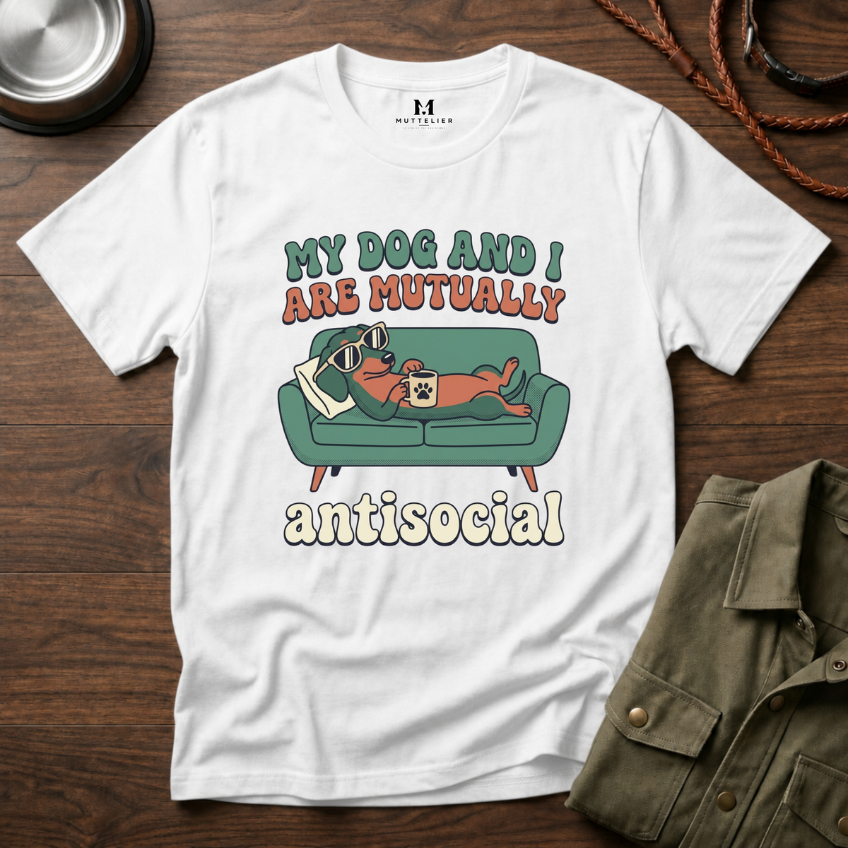 My Dog and I are Mutually Antisocial T-Shirt