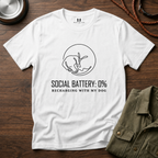 Social Battery 0% T-Shirt